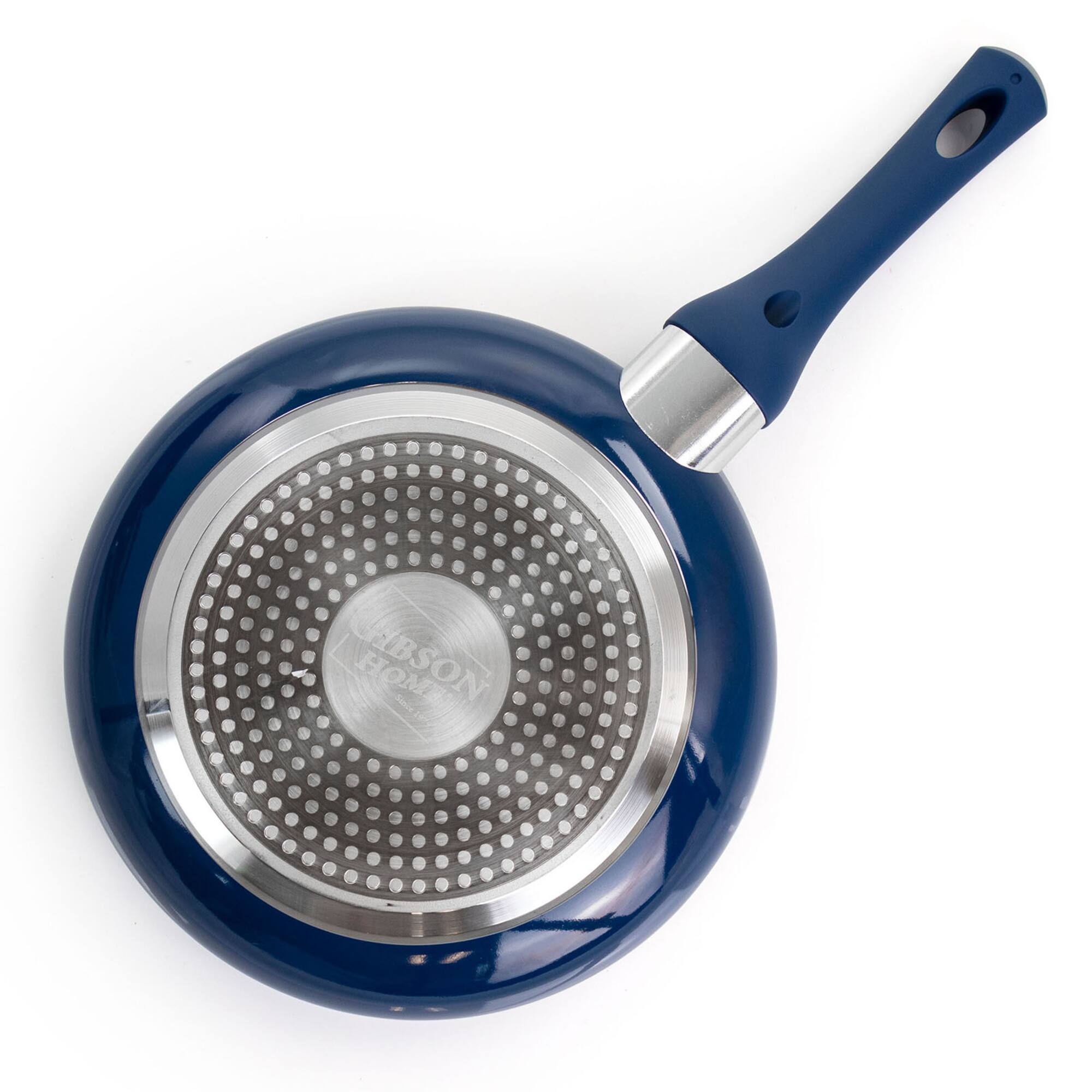 Gibson Home® Charmont 9.5'' Yale Blue Nonstick Aluminum Frying Pan